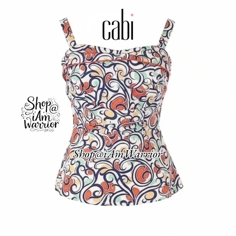 CAbi swirl print tank top *shop@iamwarrior